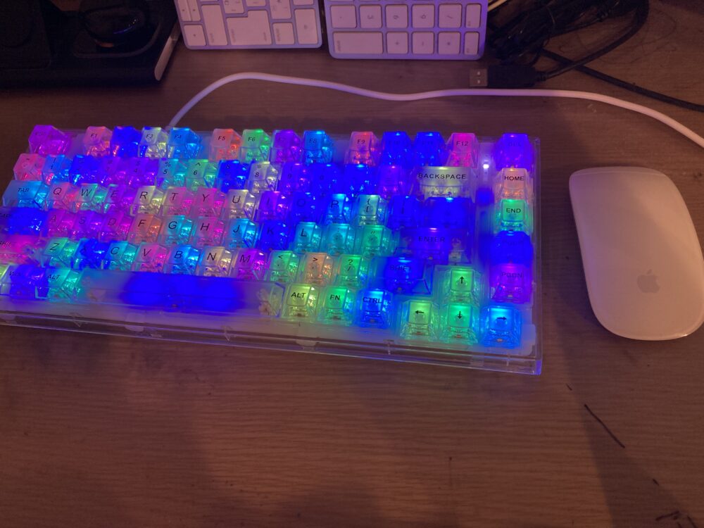 YUNZII X75 PROとマウスの画像